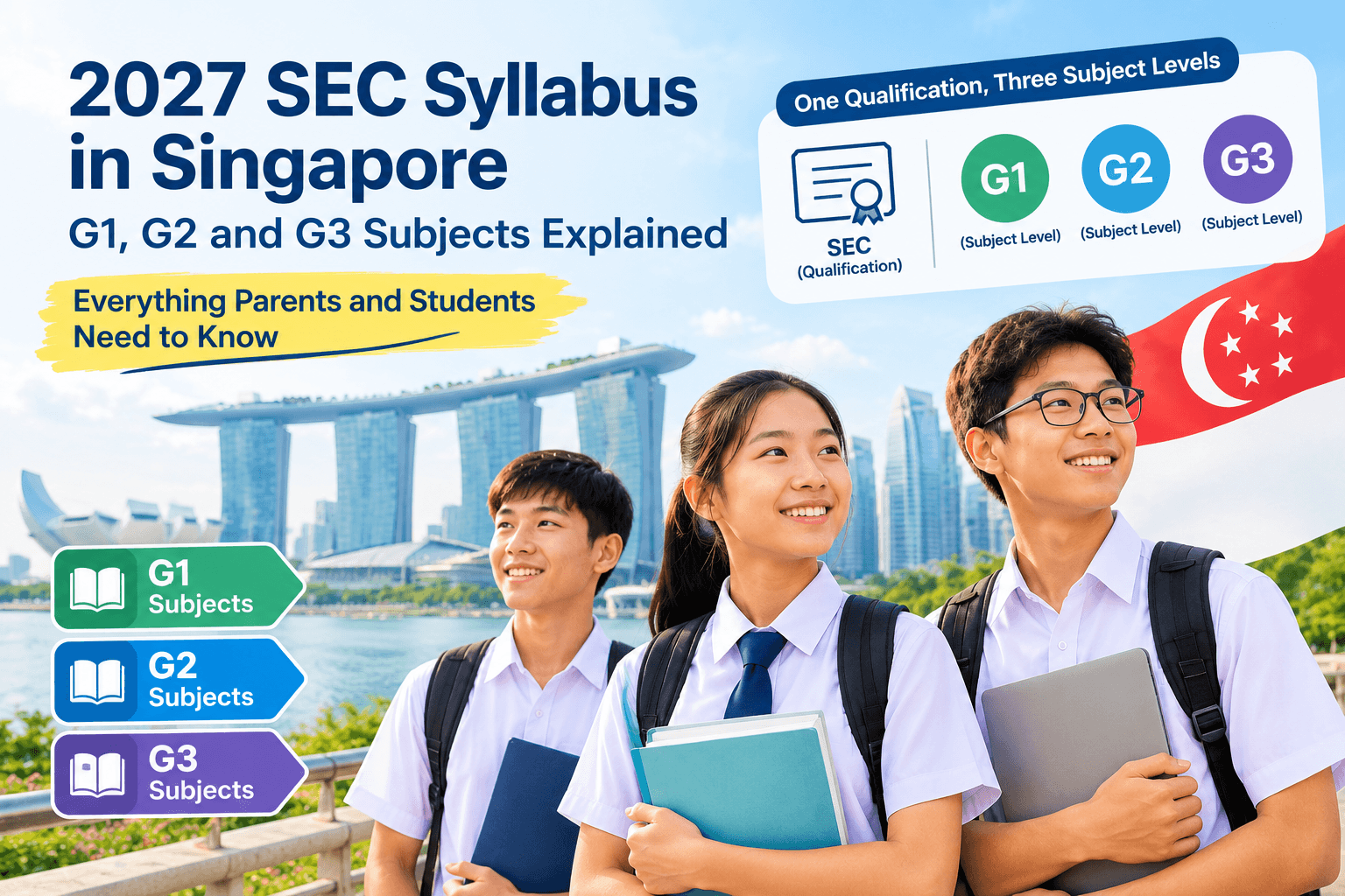 2027 SEC Syllabus in Singapore: G1, G2 and G3 Subjects Explained